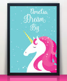 Dream Big Unicorn Print - Hypolita Co.
