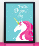 Dream Big Unicorn Print - Hypolita Co.