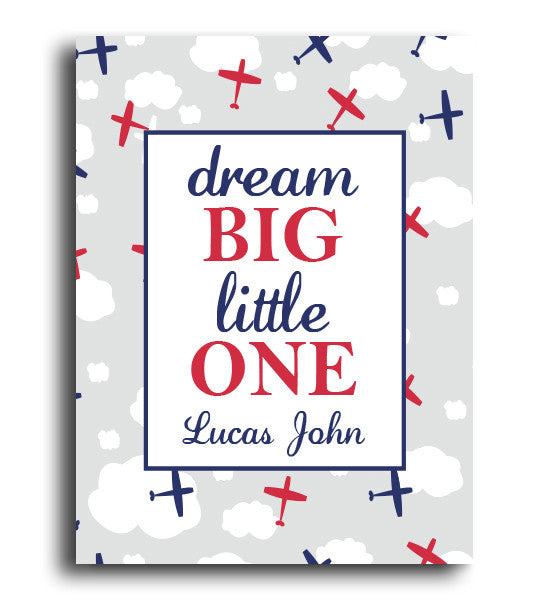 Dream Big Plane Print - Hypolita Co.