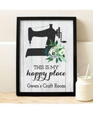 Happy Place Sewing Print - Hypolita Co.