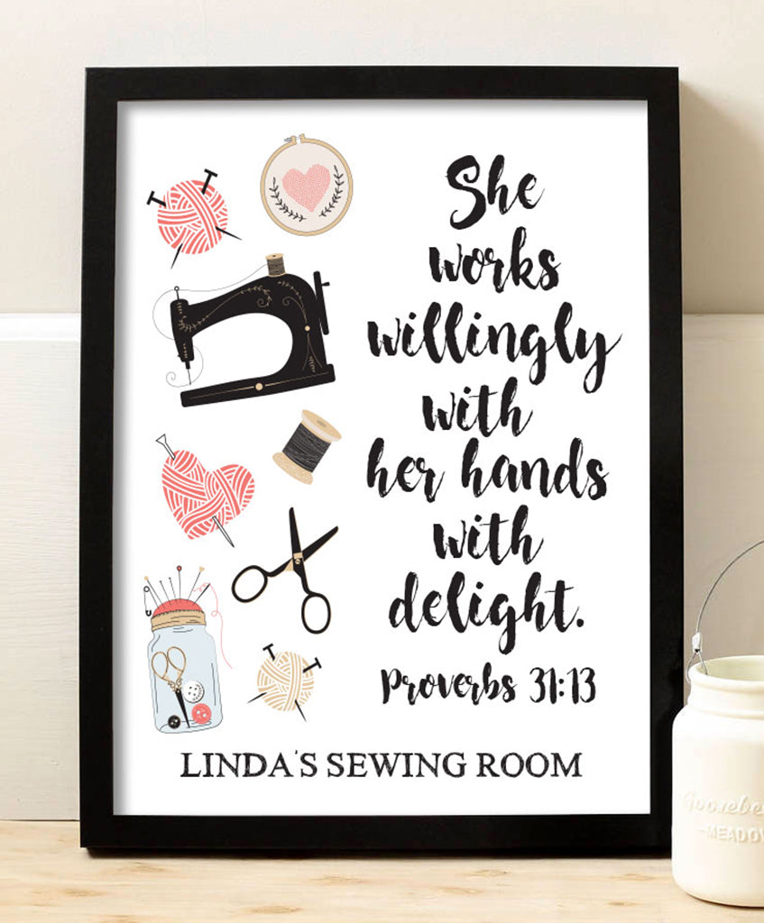 Sewing Proverbs Print - Hypolita Co.