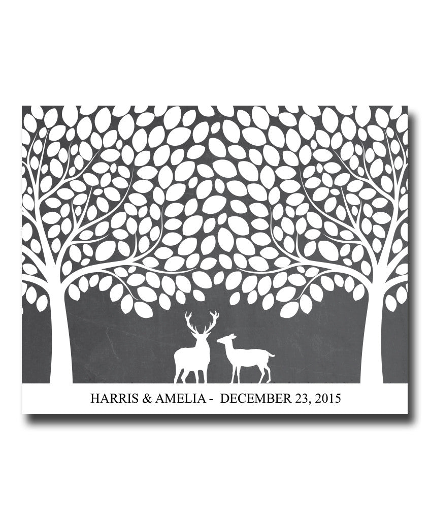 Wedding Signature Tree Print - Hypolita Co.