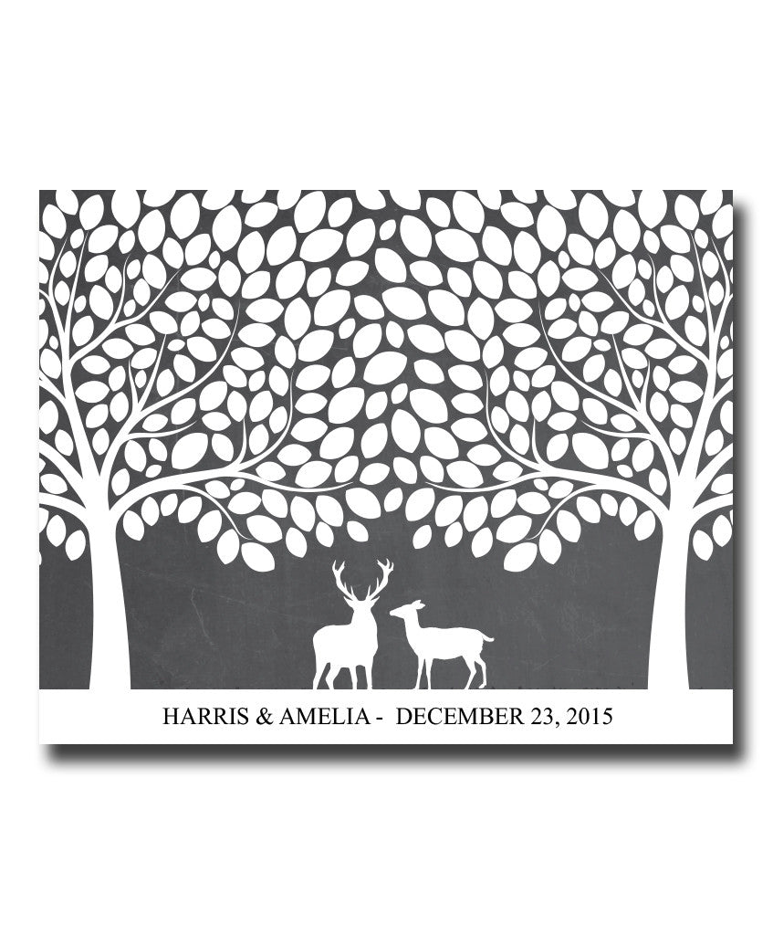 Wedding Signature Tree Print - Hypolita Co.