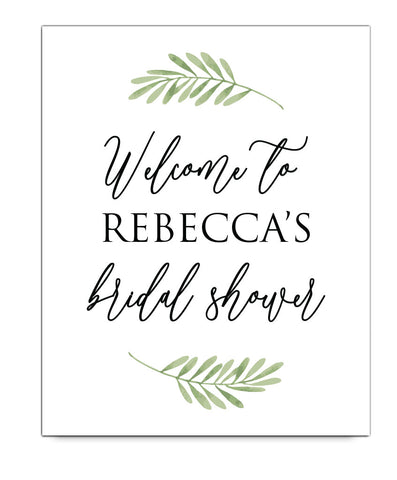 Bridal Shower Welcome Print - Hypolita Co.