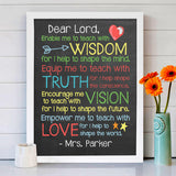 Teacher Prayer Print - Hypolita Co.