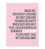 You are My Sunshine Print - Hypolita Co.