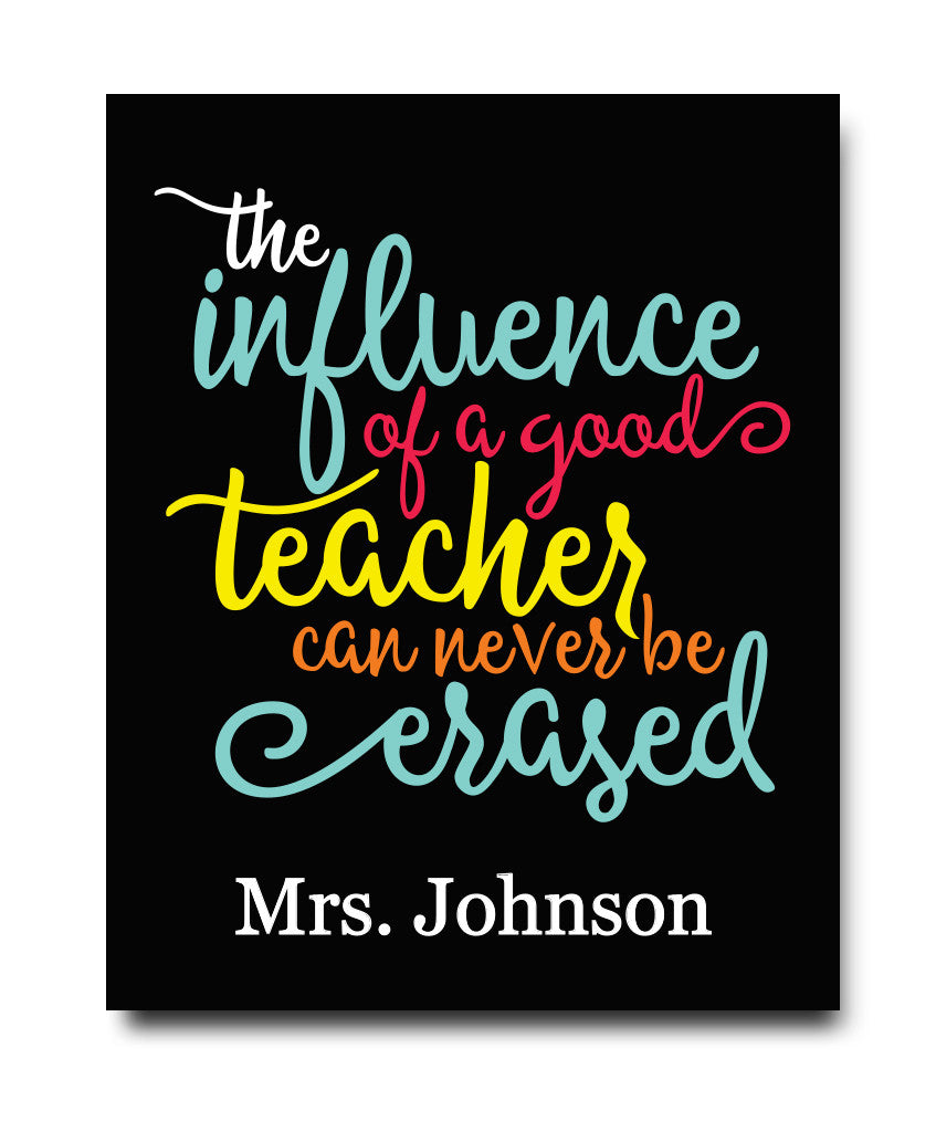 Influence of a Teacher Print - Hypolita Co.