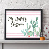 Cactus Teacher Print - Hypolita Co.