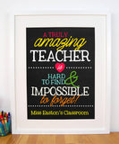 Truly Amazing Teacher Print - Hypolita Co.