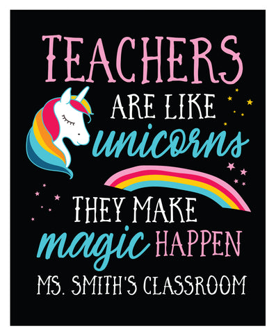 Teacher Unicorn Print - Hypolita Co.