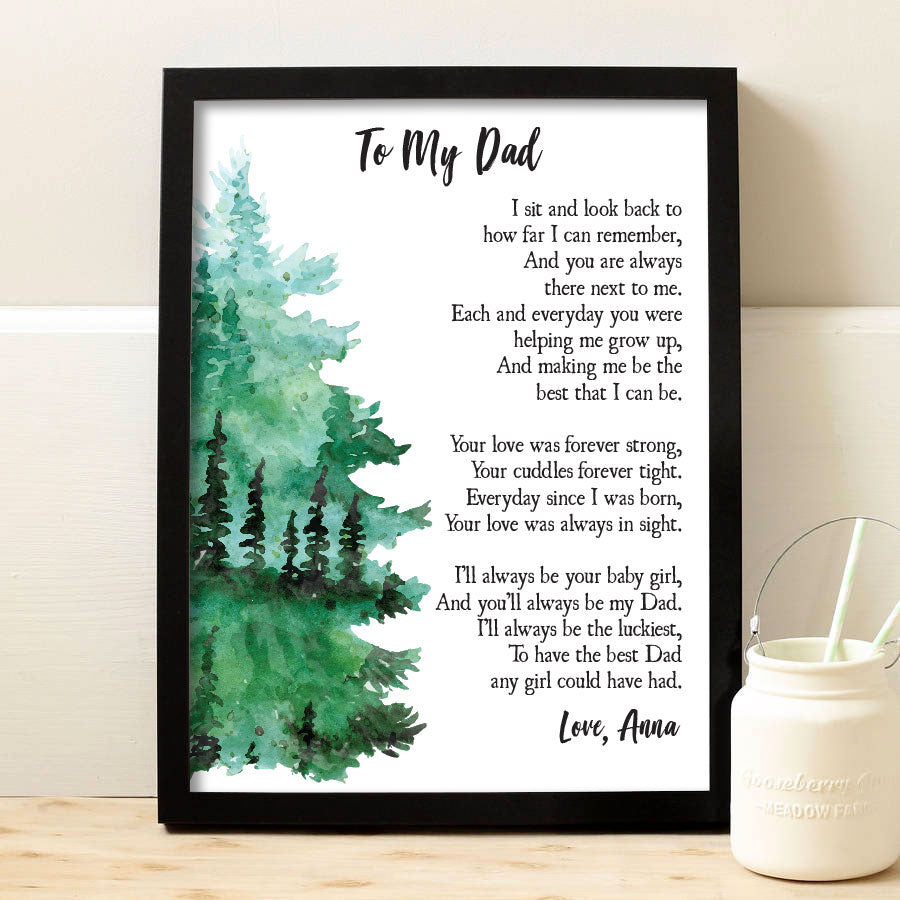 To My Dad Print