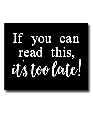 If You Can Read This Print - Hypolita Co.
