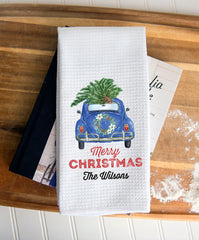 Christmas Waffle Weave Dish Towel - Hypolita Co.