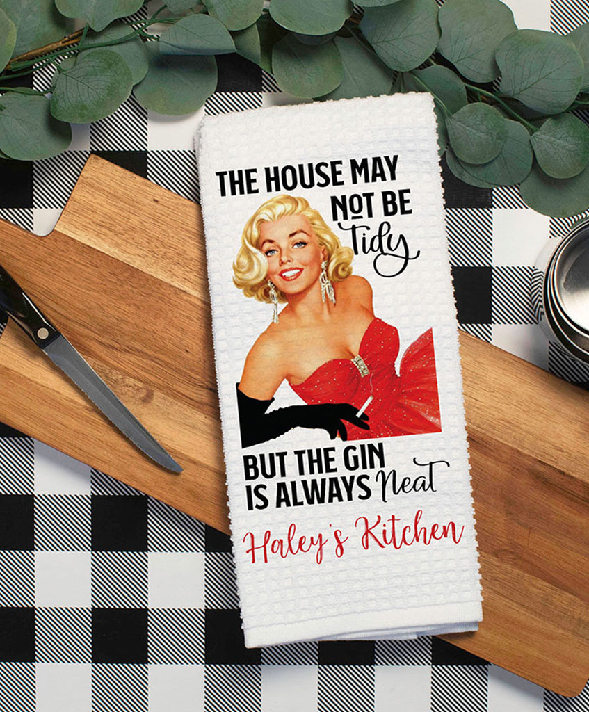 Gin is Neat Witty Women Dish Towel - Hypolita Co.
