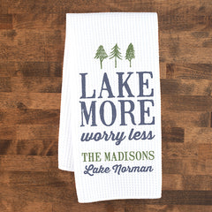 Lake More Waffle Weave Dish Towel