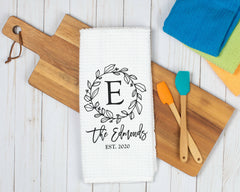 Personalized Monogram Dish Towel