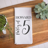 Family Party of Personalized Dish Towel