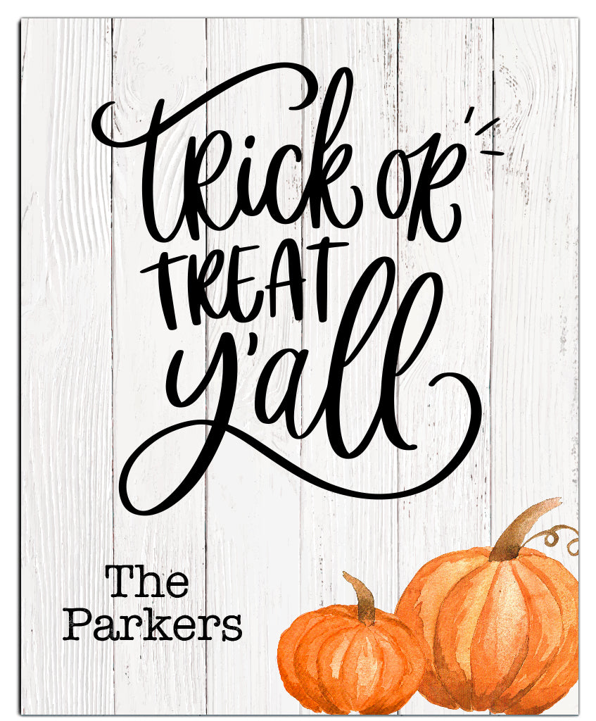 Trick or Treat Y'all Halloween Print - Hypolita Co.