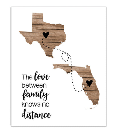 Two State Family Print - Hypolita Co.