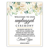 Unplugged Wedding Print - Hypolita Co.