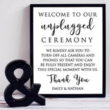 Unplugged Wedding Print - Hypolita Co.
