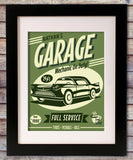 Vintage Garage Print - Hypolita Co.