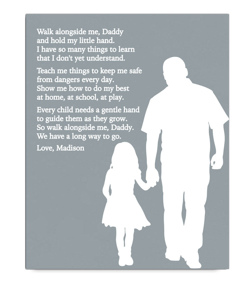 Dad & Daughter Poem Print