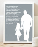 Dad & Daughter Poem Print