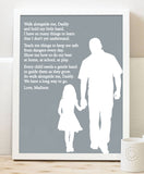 Dad & Daughter Poem Print