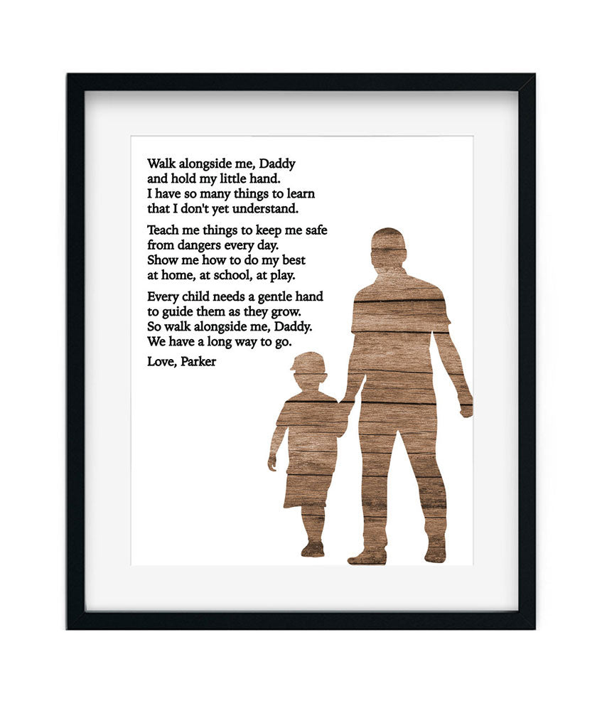 Dad & Son Poem Print