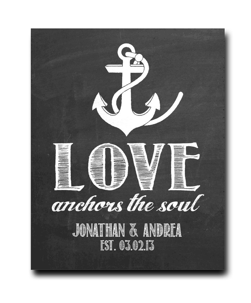 Love Anchors the Soul Print - Hypolita Co.