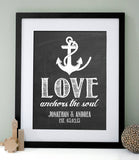 Love Anchors the Soul Print - Hypolita Co.