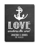 Love Anchors the Soul Print - Hypolita Co.