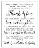 Wedding Thank You Print - Hypolita Co.