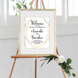Gold Wedding Welcome Print - Hypolita Co.