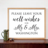 Well Wishes Wedding Print - Hypolita Co.