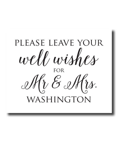 Well Wishes Wedding Print - Hypolita Co.