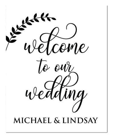 Wedding Welcome Swirl Print - Hypolita Co.