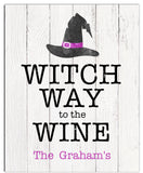 Witch Way to the Wine Halloween Print - Hypolita Co.