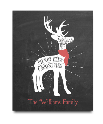 Reindeer Christmas Print - Hypolita Co.