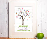 Teacher Thumbprint Print - Hypolita Co.